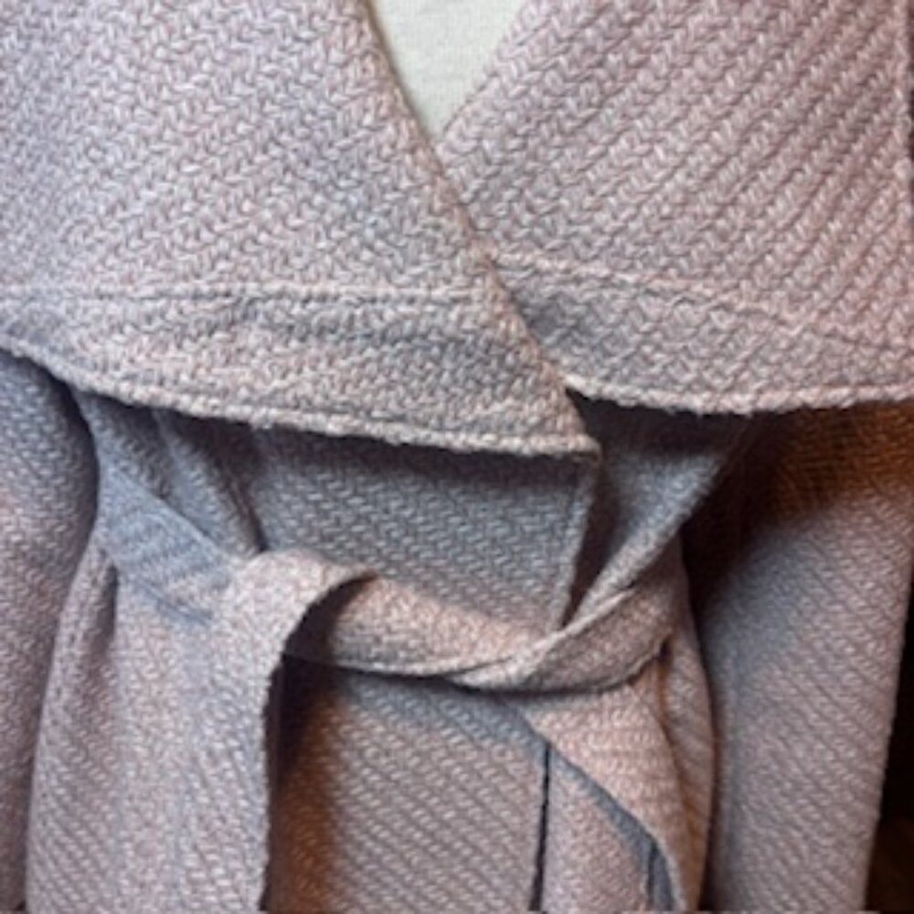 INC Soft Blush Pink Wrap Coat w/ Belt - Size XL - Picture 3 of 12